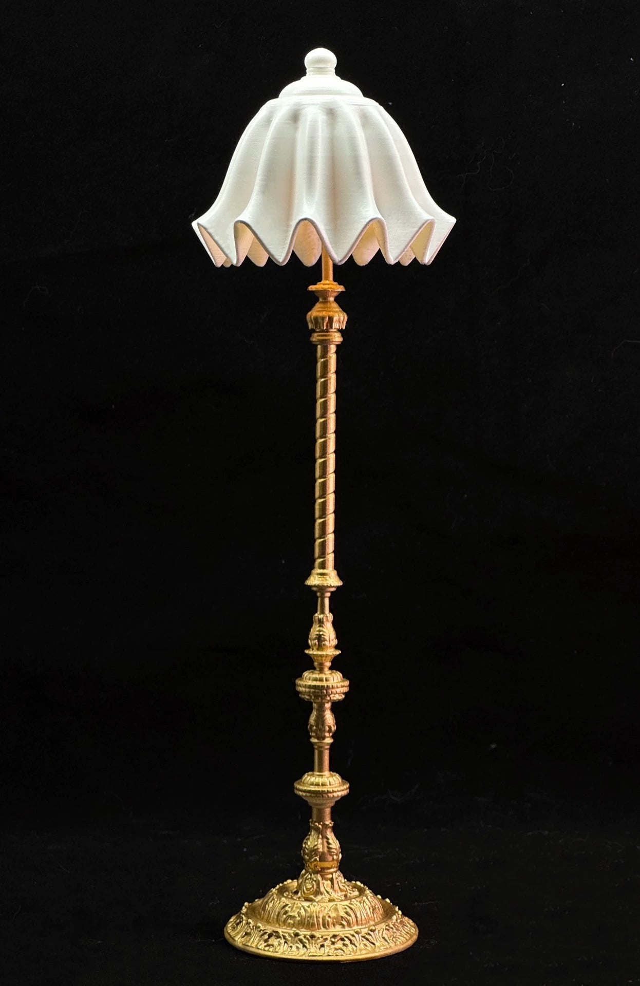Lampadaire classique miniature à l'échelle 1:6 pour maison de poupée BJD Blythe OB11