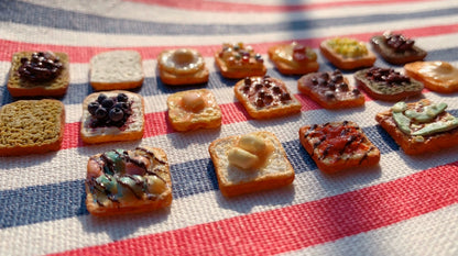 1:12 Scale Miniature Polymer Clay Bread Slices Simple And Detailed Options For Dollhouse Kitchen Decor