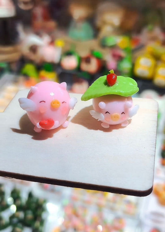 Escena de casa de muñecas de pastelería de arcilla en miniatura a escala 1:12 con pasteles en miniatura