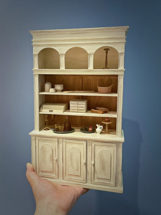 1:12 Scale Vintage Bookshelf Miniature Dollhouse Furniture