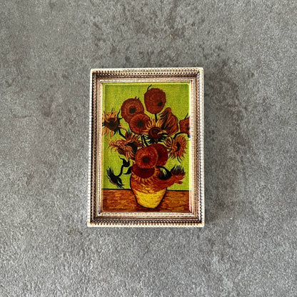 1:12 Scale Miniature Dollhouse Picture Frame Wall Art European Style DIY Miniature Painting Photo Gallery