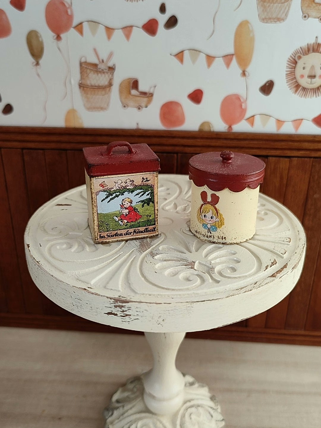 1:6 Scale Miniature Cookie Box Candy Jar Miniature Props For BJD Doll Blythe Dollhouse Accessories