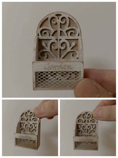 1:6 Scale Wooden Cabinet Wall Shelf Kitchen Storage Miniature Dollhouse Furniture For Blythe Doll