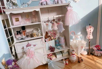 Armario de madera a escala 1:6, muebles de casa de muñecas en miniatura para muñecas BJD Blythe