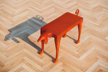 Tabouret miniature pour chien à l'échelle 1:6, transformable en table, modèle blanc, meubles pour maison de poupée