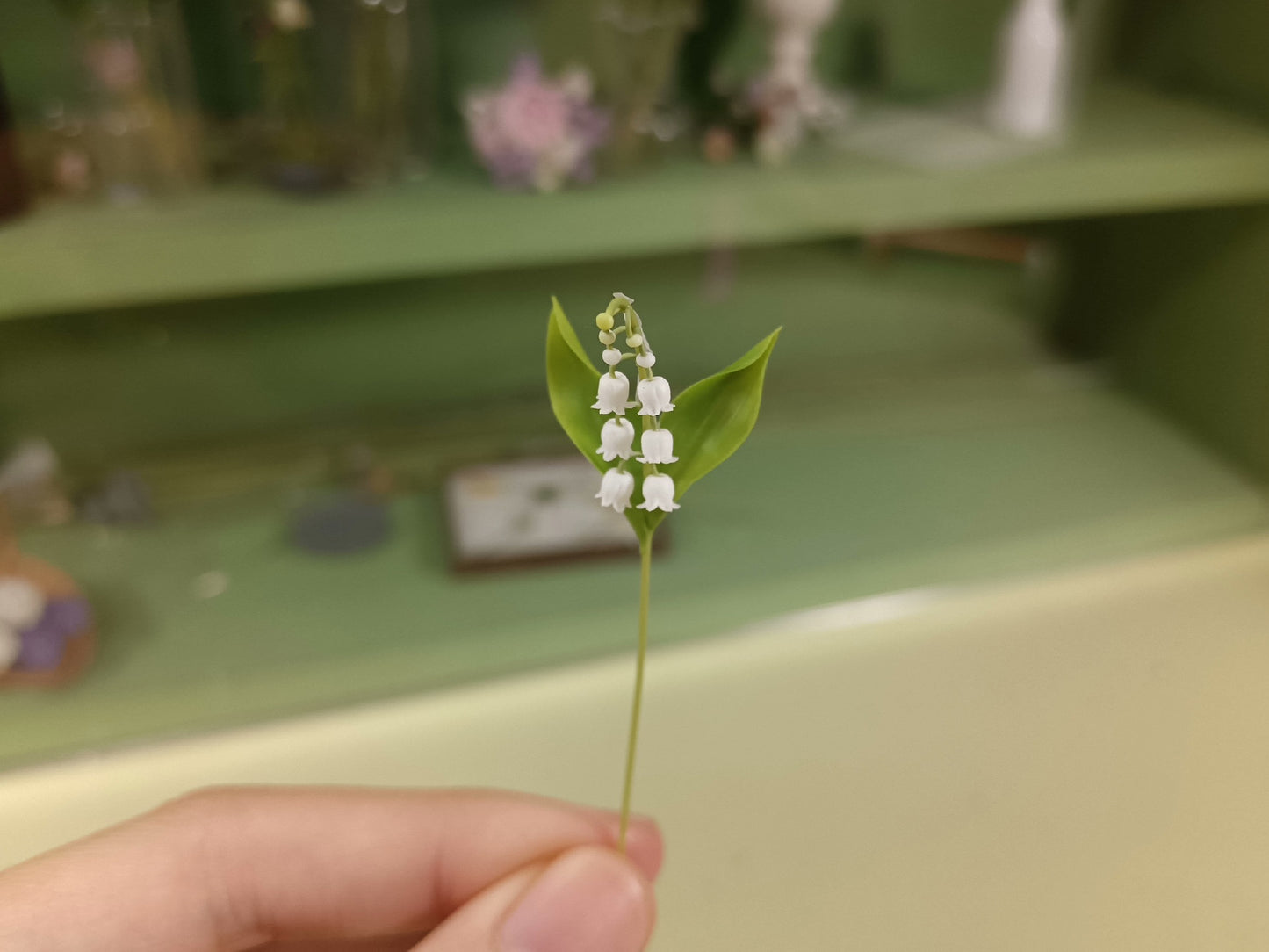 1:6 Scale Miniature Clay Lily Of The Valley Flowers BJD Doll Accessory Blythe Props