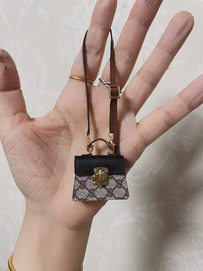 Sac à main miniature de créateur à l'échelle 1:6 pour poupée Blythe, accessoire de maison de poupée miniature