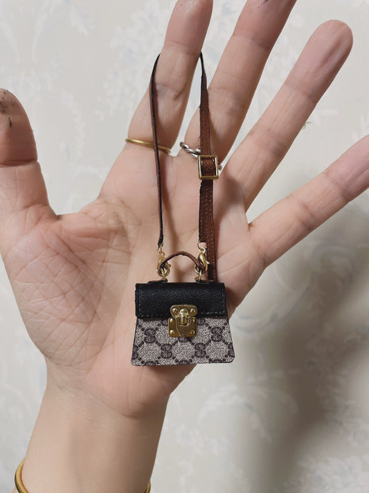 Sac à main miniature de créateur à l'échelle 1:6 pour poupée Blythe, accessoire de maison de poupée miniature