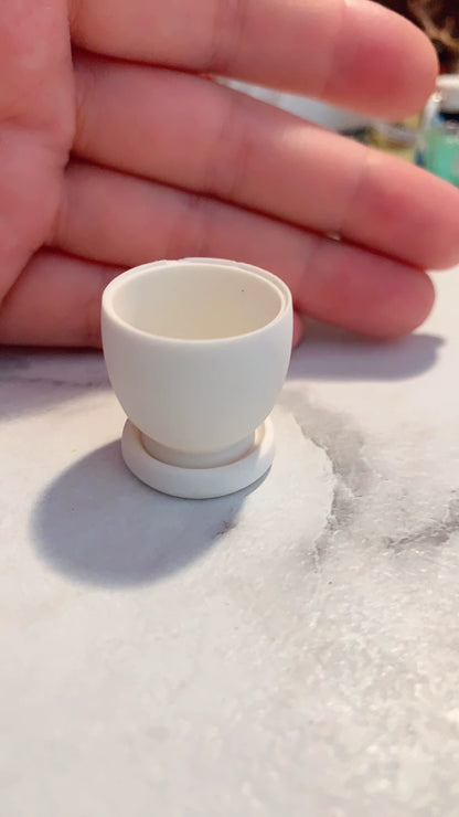 1:12 Scale Miniature Clay Pot Dollhouse Decor Accessory For Miniature Display