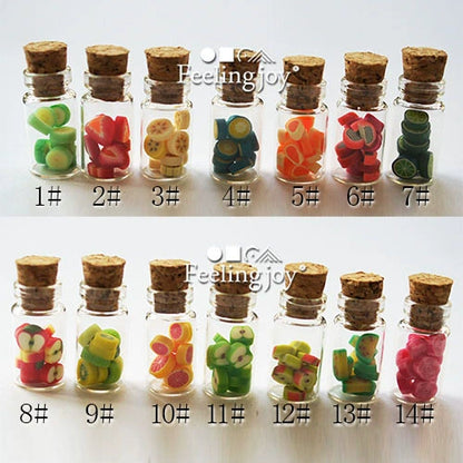 Meubles miniatures pour maison de poupée à l'échelle 1:12, accessoires, pots en verre, boîtes de fruits, bouteilles de rangement
