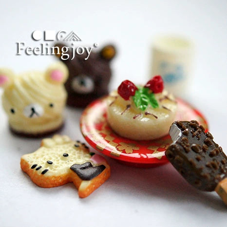 Meubles miniatures pour maison de poupée, pâtisserie, dessert, accessoires alimentaires BJD, échelle 1:12
