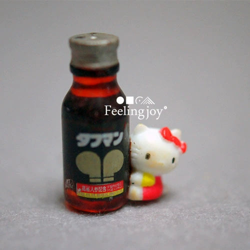 Accessoires miniatures pour maison de poupée à l'échelle 1:12, coffret de jeu alimentaire Hello Kitty, breloque de téléphone, collection défectueuse