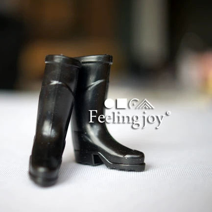 Accessoires pour poupées BJD à l'échelle 1:6, scène de maison de poupée miniature, bottes de pluie haute simulation