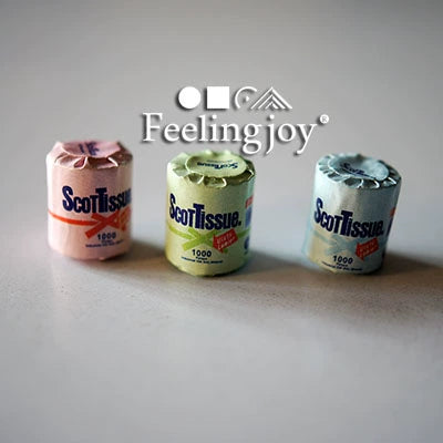 1:12 Scale Miniature Dollhouse Furniture Paper Tube Set BJD Doll Accessories Mini Scene Props
