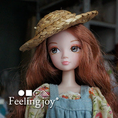 Accessoires pour poupées BJD à l'échelle 1:6, accessoires de scène miniatures pour maison de poupée à l'échelle 1:12, chapeaux de paille faits à la main