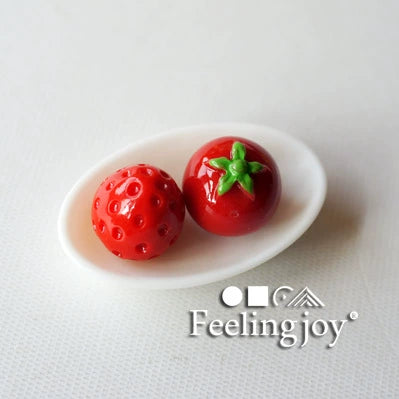 Accessoires miniatures pour maison de poupée, fruits rouges, fraises, accessoires BJD, nourriture, meubles miniatures, échelle 1:12