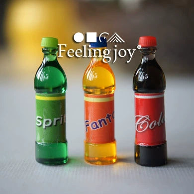 Accessoires pour poupées BJD à l'échelle 1:6, miniatures pour maison de poupée à l'échelle 1:12, accessoires pour modèles, bouteilles de soda, boissons Fanta
