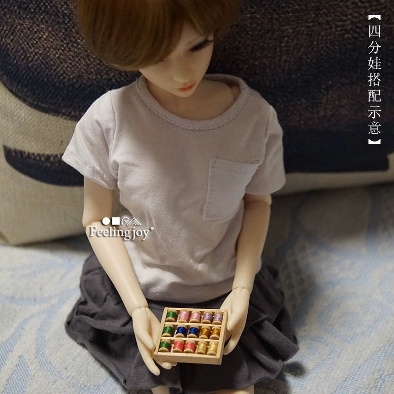 Accessoires de poupée BJD échelle 1:6, scène de maison de poupée miniature, kit de couture coloré