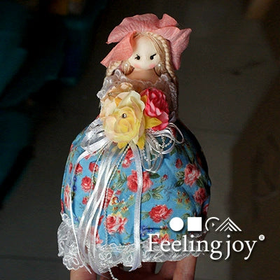 Maison de poupée miniature en tissu rustique fait main à l'échelle 1:12 pour fille, accessoire de photographie