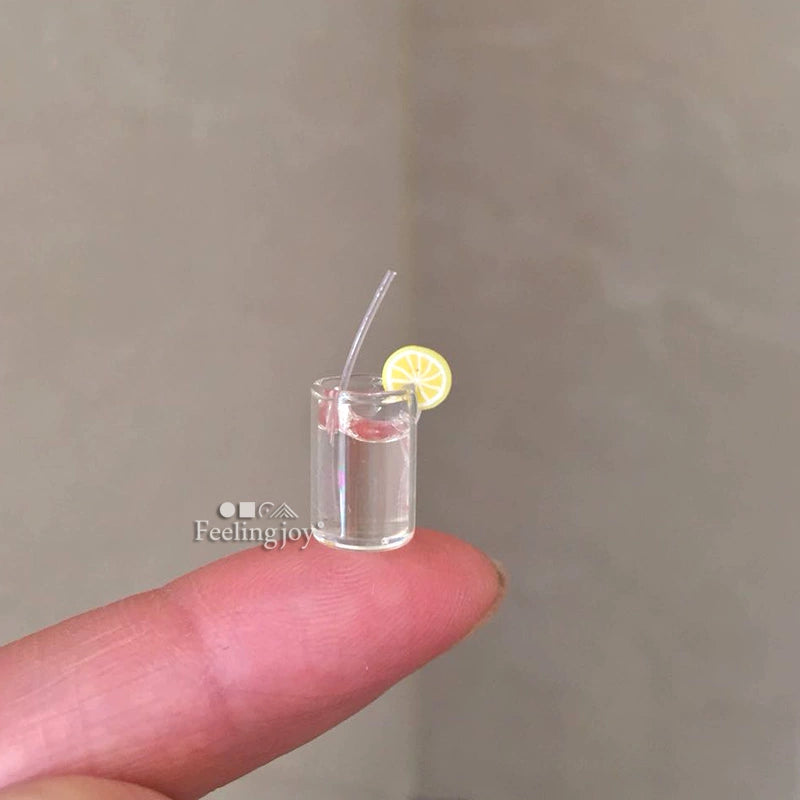 Accesorio de puesto de limonada para casa de muñecas en miniatura a escala 1:12, modelo BJD, muebles en miniatura, exhibición de escena forestal DIY
