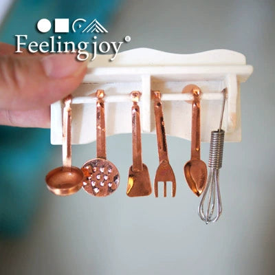 Accessoires pour poupée BJD échelle 1:6, meubles miniatures pour maison de poupée, accessoires de scène, cuillère, ensemble de musique