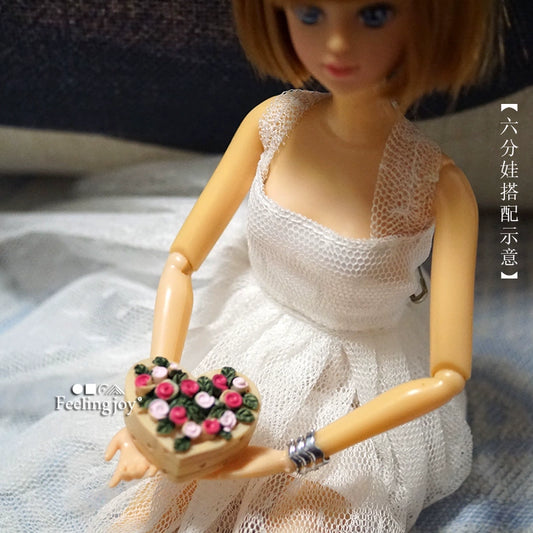 1:12 Scale Miniature Dollhouse DIY Forest Accessories Resin Potted Flowers Miniature Furniture