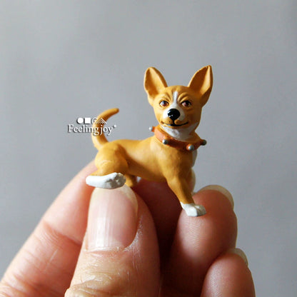 Figurines miniatures de chiens pour maison de poupée à l'échelle 1:6 et 1:12 - Ensemble de 4 modèles d'animaux réalistes