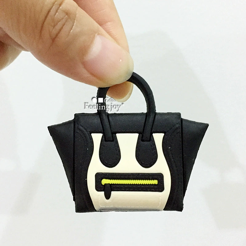 Sac à main miniature à l'échelle 1:6, sac à bandoulière tendance avec smiley, accessoire pour poupée BJD, accessoire photo