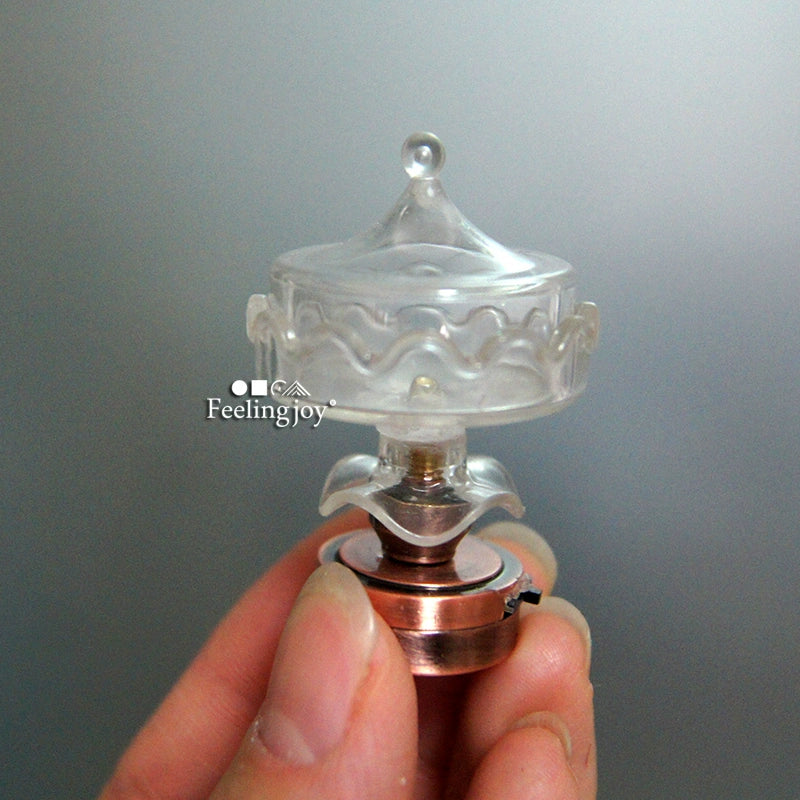 1:12 Scale Miniature Dollhouse DIY Miniature House Model Accessories Wireless LED Candy Table Lamp