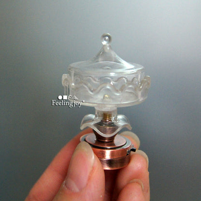 1:12 Scale Miniature Dollhouse DIY Miniature House Model Accessories Wireless LED Candy Table Lamp