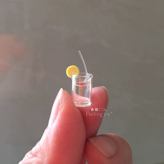 Accesorio de puesto de limonada para casa de muñecas en miniatura a escala 1:12, modelo BJD, muebles en miniatura, exhibición de escena forestal DIY