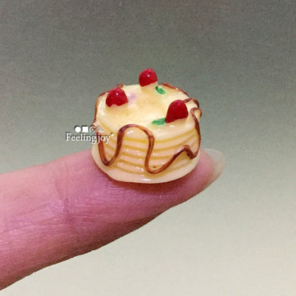 Muebles para casa de muñecas en miniatura a escala 1:12, postres, pasteles, accesorios de comida BJD
