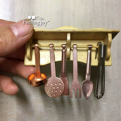 Accessoires pour poupée BJD échelle 1:6, meubles miniatures pour maison de poupée, accessoires de scène, cuillère, ensemble de musique