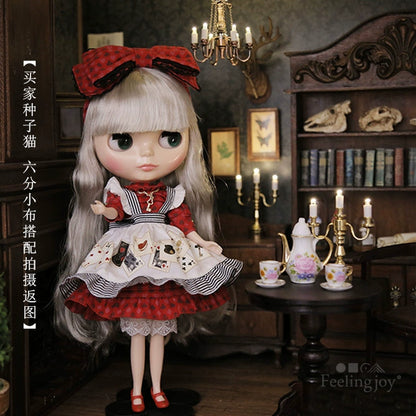 Bougeoir LED miniature à trois lumières pour maison de poupée, échelle 1:6, pour accessoires de figurines BJD Blythe