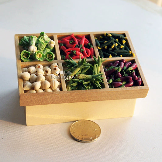 Maison de poupée miniature à l'échelle 1:12, accessoires de scène à faire soi-même à l'échelle 1:24, accessoires de modèle, légumes en argile, nourriture miniature