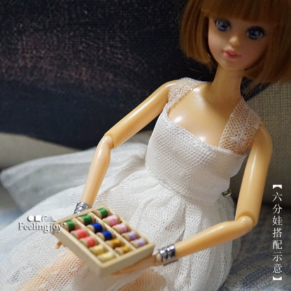 Accessoires de poupée BJD échelle 1:6, scène de maison de poupée miniature, kit de couture coloré