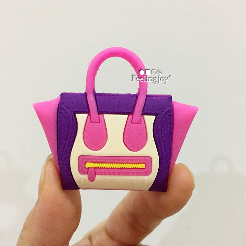 Sac à main miniature à l'échelle 1:6, sac à bandoulière tendance avec smiley, accessoire pour poupée BJD, accessoire photo