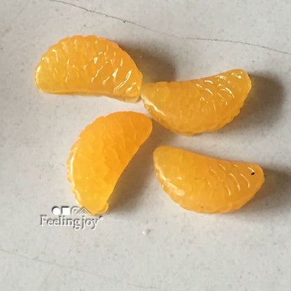 Accessoires miniatures pour maison de poupée BJD à l'échelle 1:6 et 1:12, tranches d'orange réalistes, accessoires alimentaires miniatures