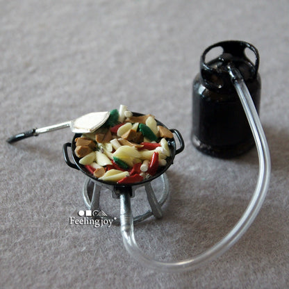 Accessoires miniatures pour maison de poupée, échelle 1:12, réservoir d'essence, meubles miniatures
