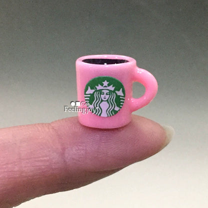 Accesorios para casa de muñecas en miniatura a escala 1:12, taza de café realista, modelo de juguete, muebles en miniatura