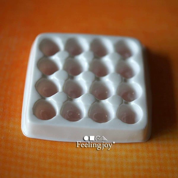 Accessoires miniatures pour maison de poupée, échelle 1:12/1:6, plateau à œufs factices, accessoires alimentaires miniatures, simulation d'œufs de poule, ensemble de jeu