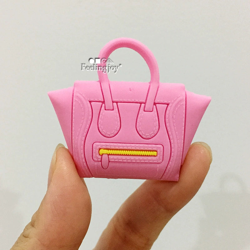 Sac à main miniature à l'échelle 1:6, sac à bandoulière tendance avec smiley, accessoire pour poupée BJD, accessoire photo