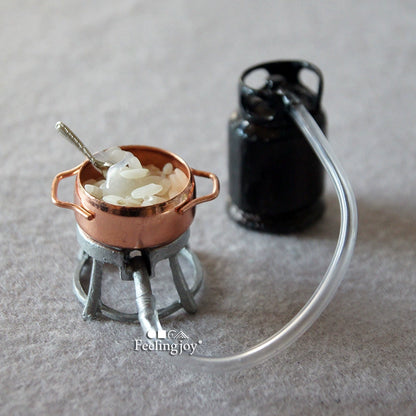 Accessoires miniatures pour maison de poupée, échelle 1:12, réservoir d'essence, meubles miniatures