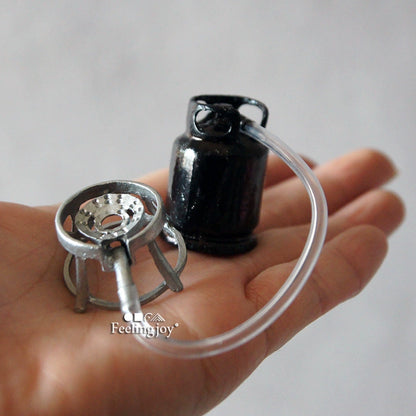 Accessoires miniatures pour maison de poupée, échelle 1:12, réservoir d'essence, meubles miniatures