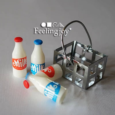 Meubles miniatures pour maison de poupée, échelle 1:6 et 1:12, accessoires de simulation de lait pour photographie de poupée BJD