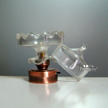 1:12 Scale Miniature Dollhouse DIY Miniature House Model Accessories Wireless LED Candy Table Lamp