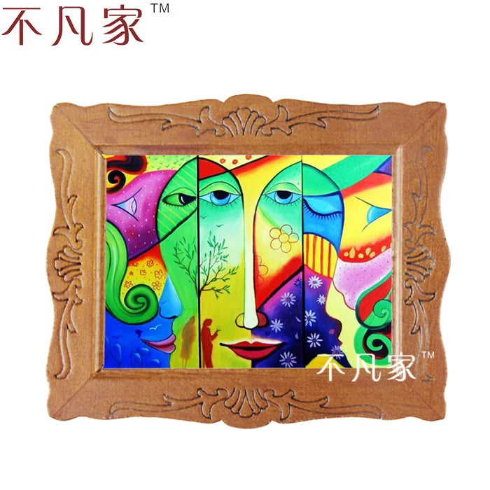 Pintura al óleo abstracta en miniatura a escala 1:12 para decorar casas de muñecas - Gran estilo al por mayor