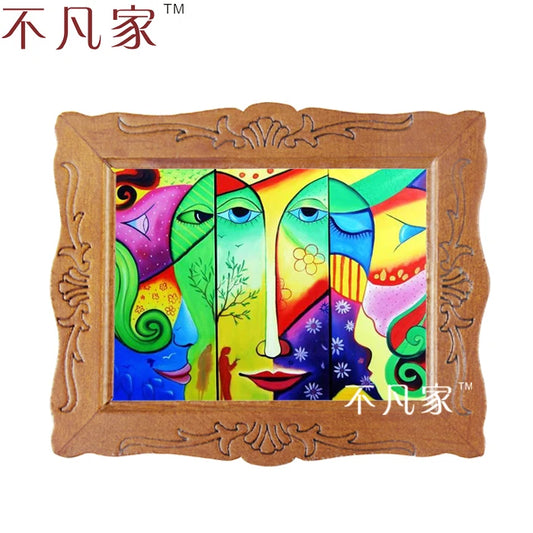 Pintura al óleo abstracta en miniatura a escala 1:12 para decorar casas de muñecas - Gran estilo al por mayor