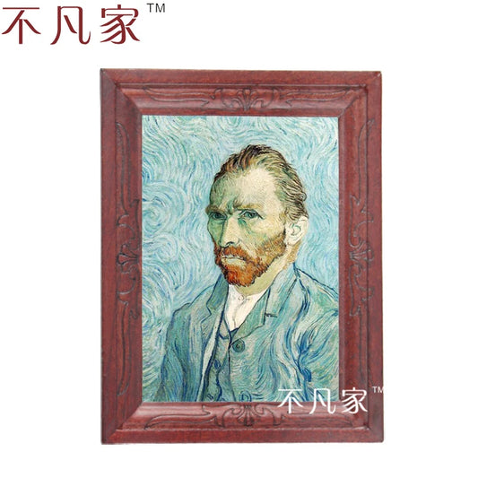 Pintura al óleo en miniatura estilo Van Gogh a escala 1:12 para decoración de casas de muñecas