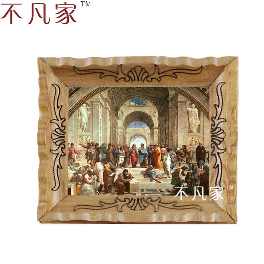 Marco decorativo para pintura al óleo en miniatura para casa de muñecas a escala 1:12 - Réplica de arte religioso clásico